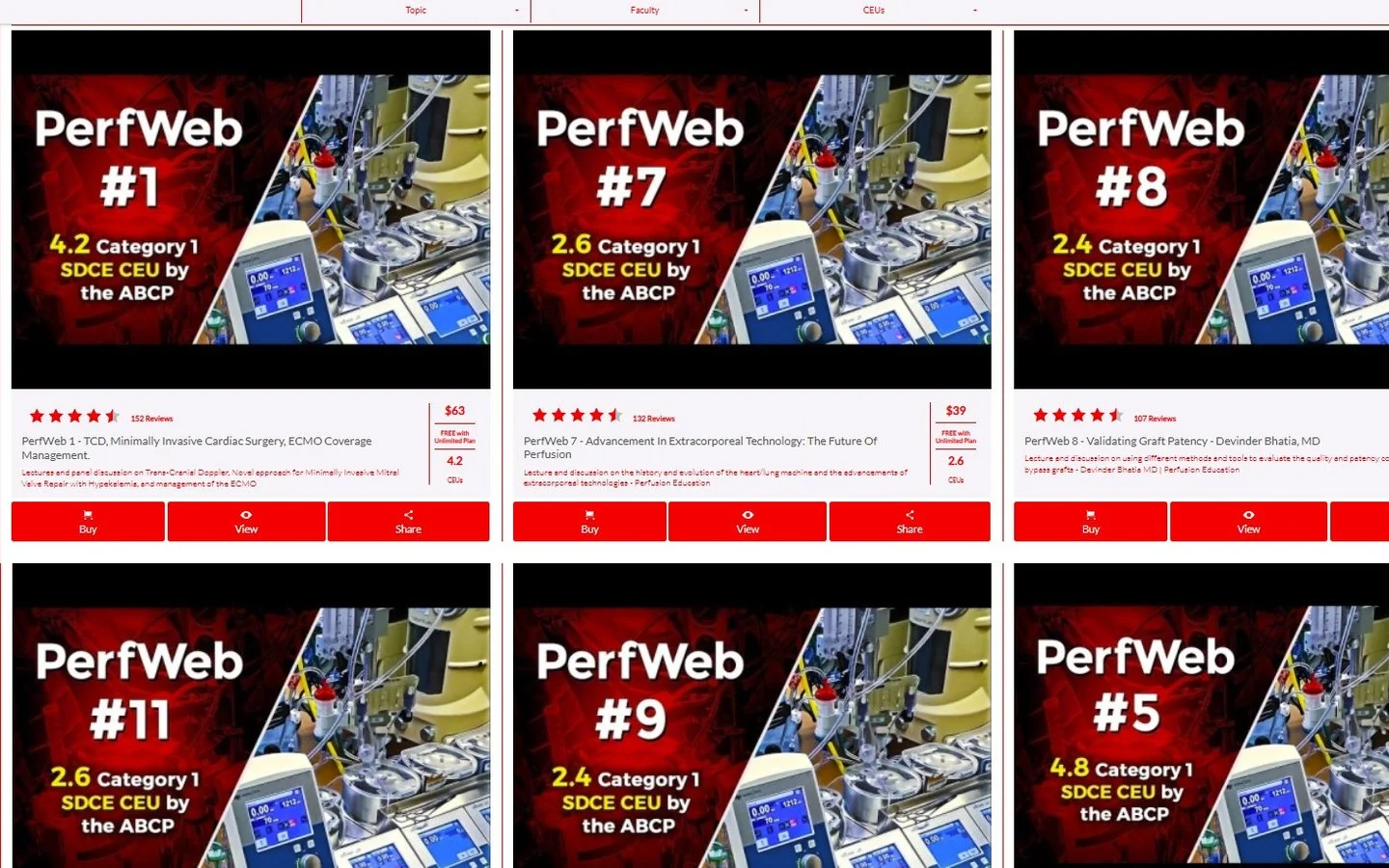 Perfusion Education Library screenshot